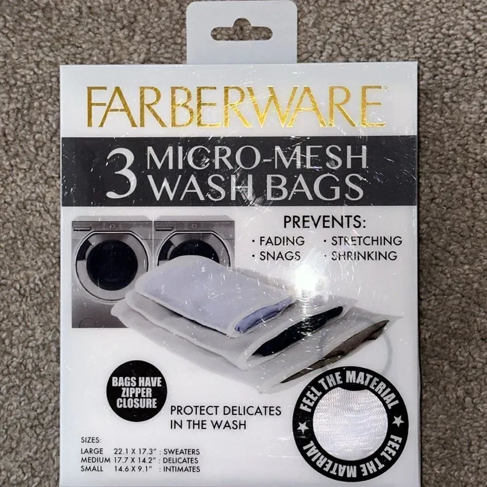 Farberware 3 Micro Mesh Wash Bags! - Picture 3 of 5